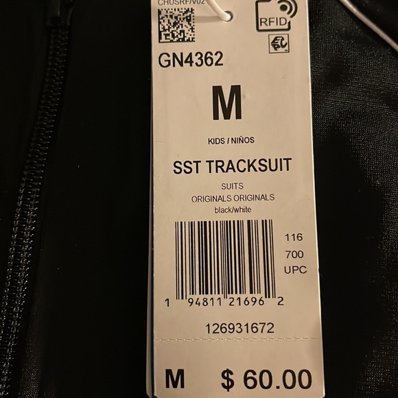 Black kids Adidas sweatsuit. - Picture 3 of 3